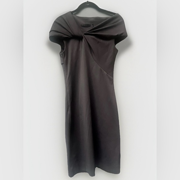 HELMUT LANG Twist Rib Knit Dress Carbon Gray - Picture 1 of 7